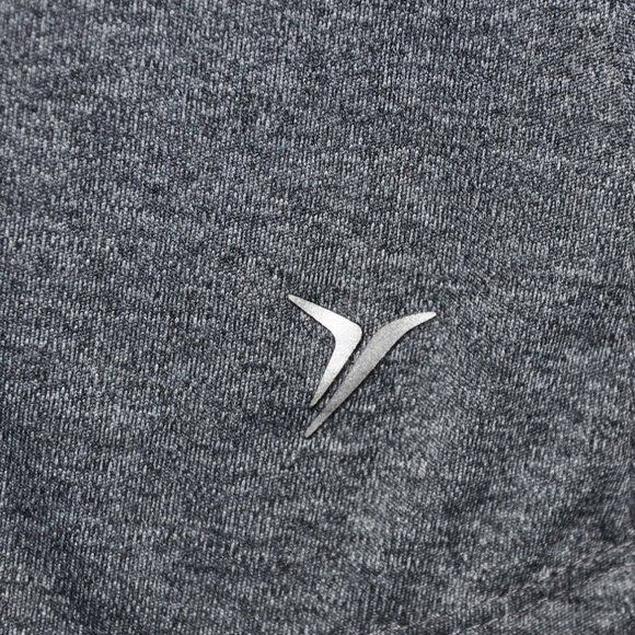 Active by Old Navy Charcoal & Black Semi Fitted Stretchy Racerback Workout Top - Picture 4 of 8